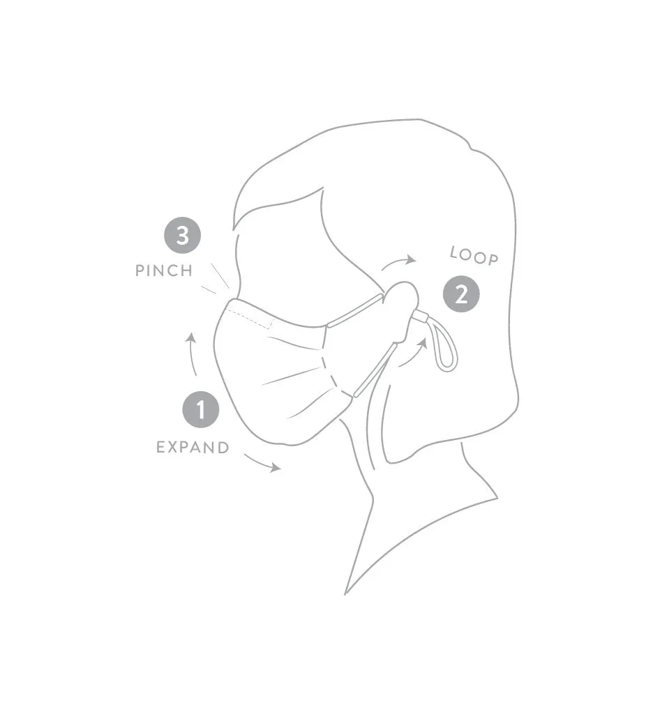 3 Universal Embroidered Masks