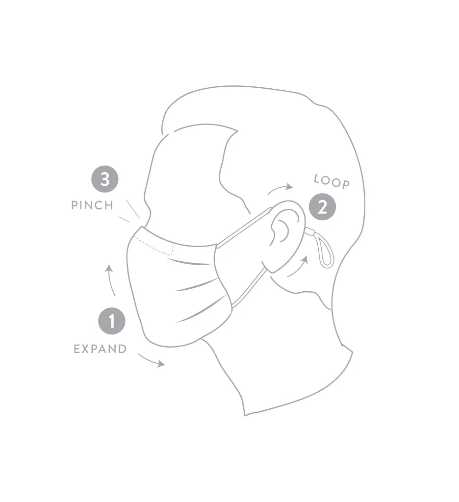 3 Universal Embroidered Masks