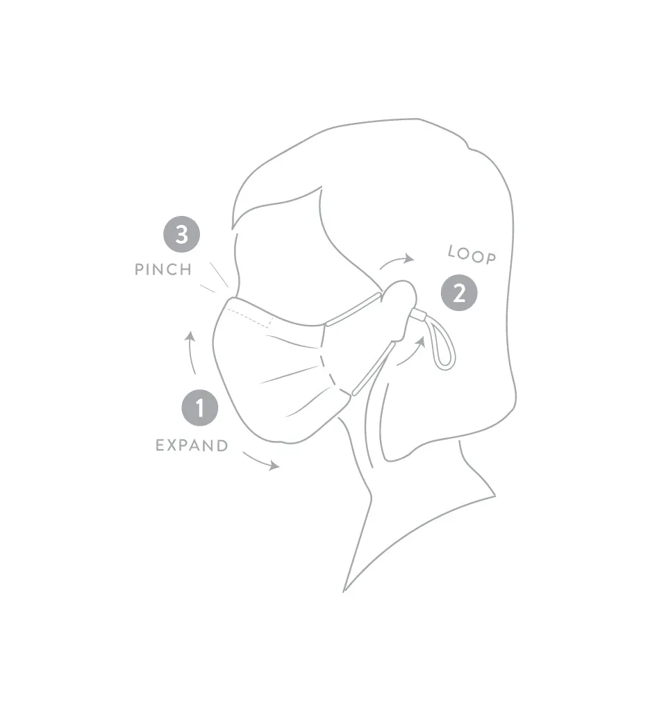 3 Universal Embroidered Masks