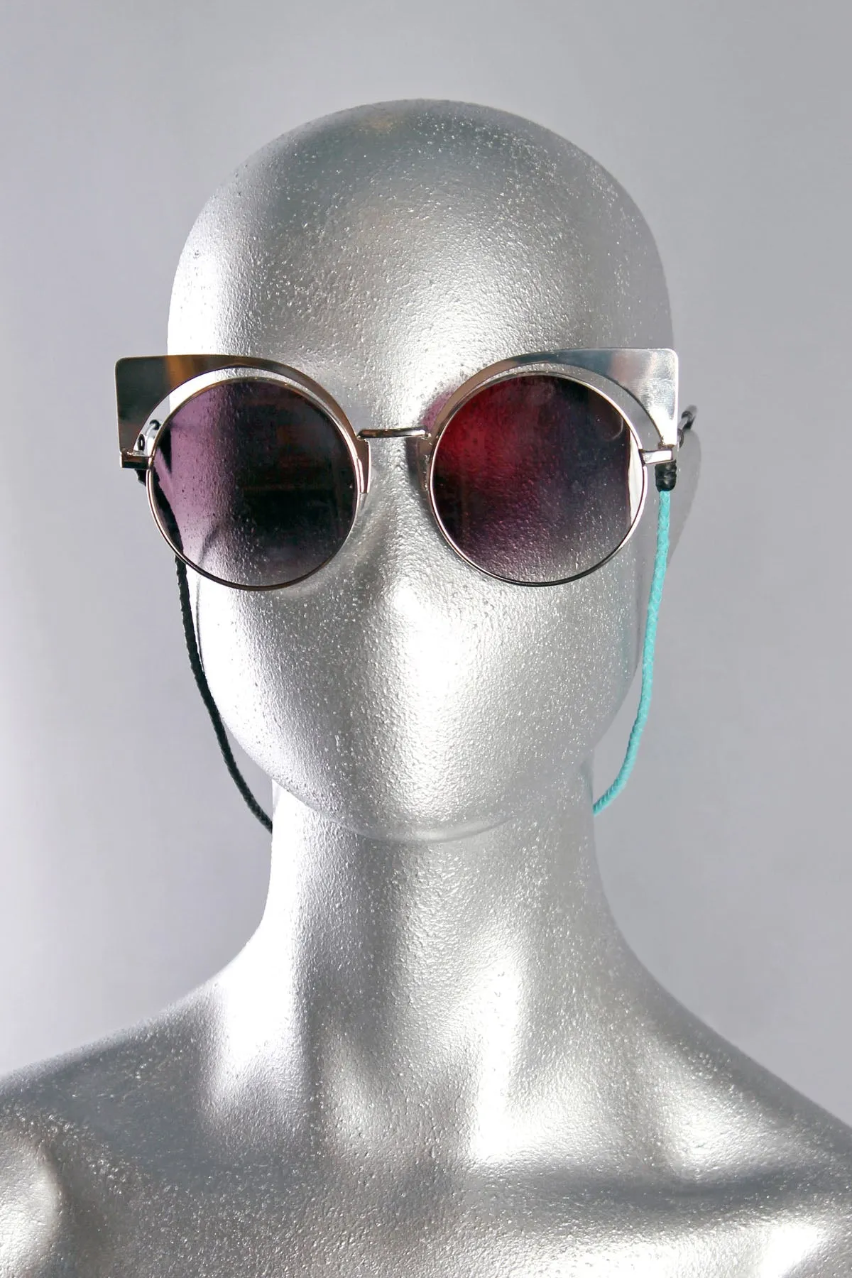 5D x Shade Braids Adjustable / Simple Sunglass Strings - Black/Blue