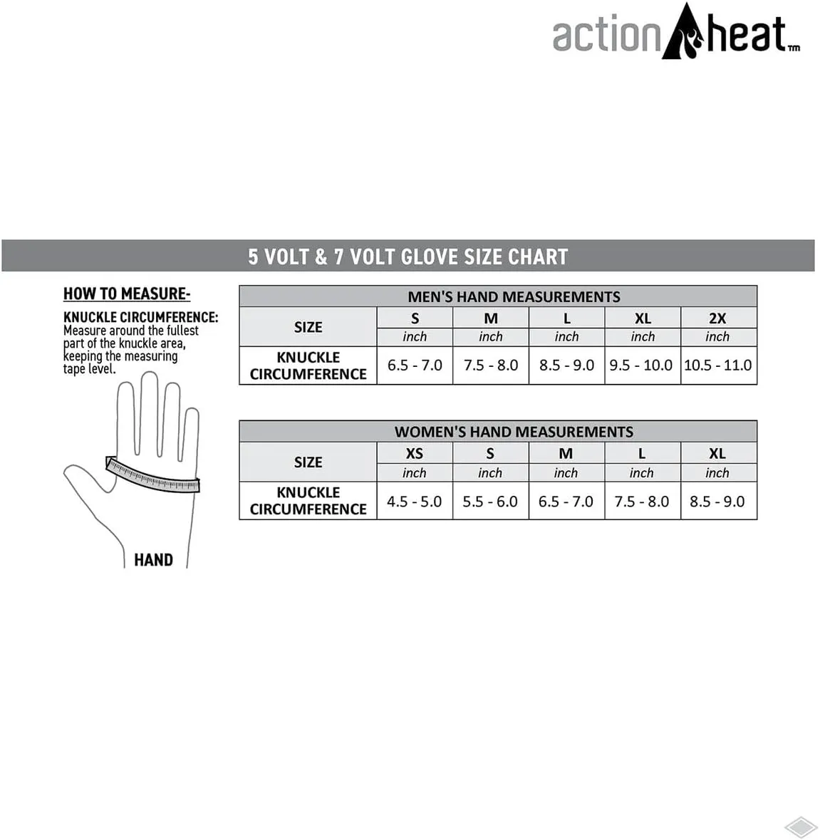 ActionHeat Battery Heated Gloves for Men, Premium Electric Gloves w/ 3-Heat Settings, Extended Gauntlet, Touch-Control, Rechargeable Electric Gloves