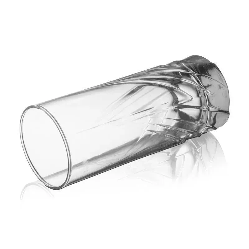 Anthea Hi Ball Glasses Clear Crystal Glassware | Set of 6 | 2 x 6 inches | 265ml