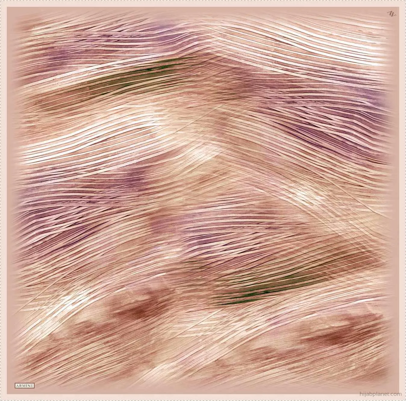 Armine Aquarius Abstract Silk Scarf #55