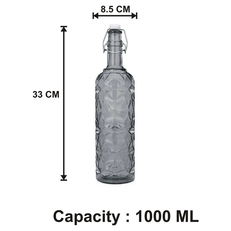 Bastian 1000 ML Water Bottle With 200 ML Glass - Five Piece Set