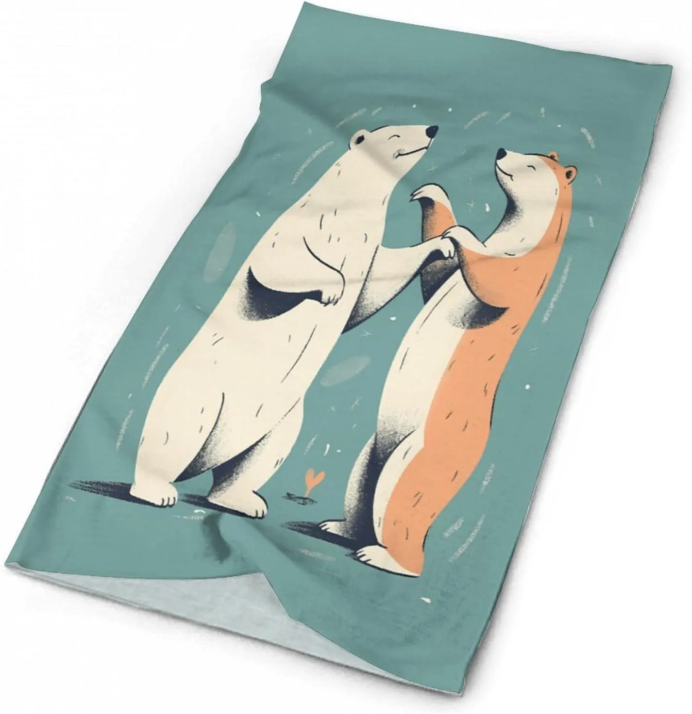 Bears Together Face Mask for Cold Weather Neck Gaiter Scarf Windproof Bandana for Men Women Elastic Balaclava Headbands for Motorcycle Cycling Riding Skiing Party