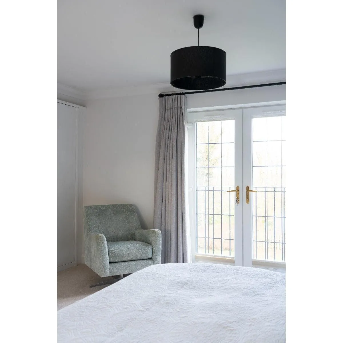Black Hammered Ball Curtain Finial (pair) | From The Anvil