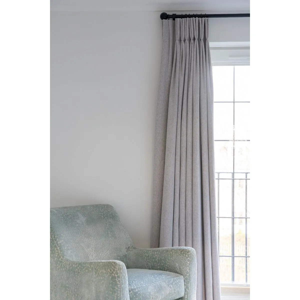 Black Hammered Ball Curtain Finial (pair) | From The Anvil