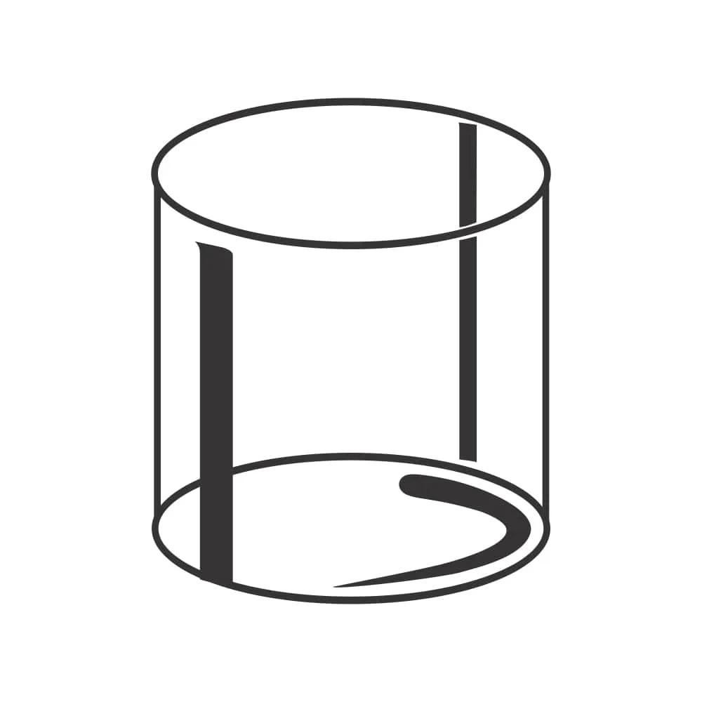 Borosil Vision Squat Glass, Set of 6