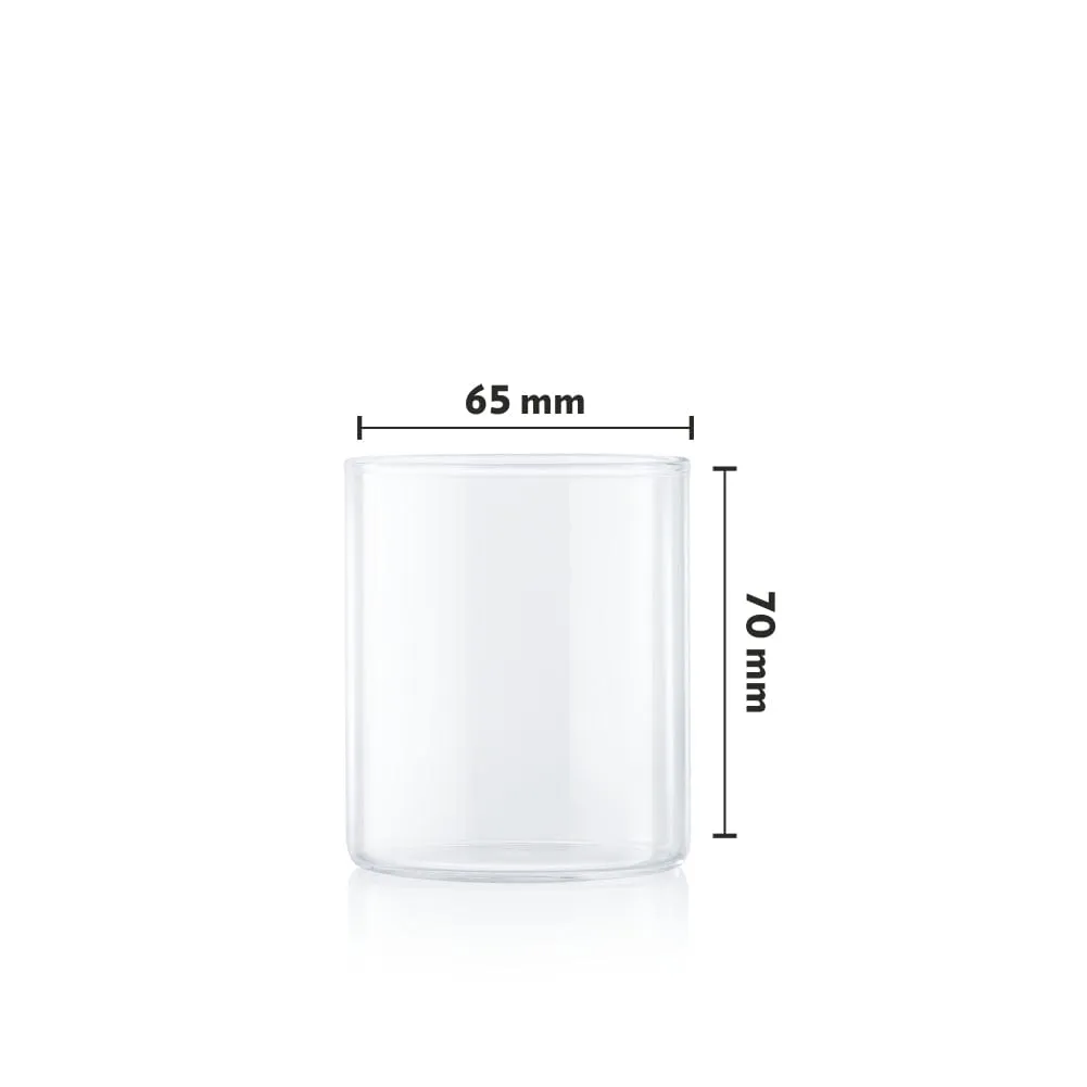 Borosil Vision Squat Glass, Set of 6