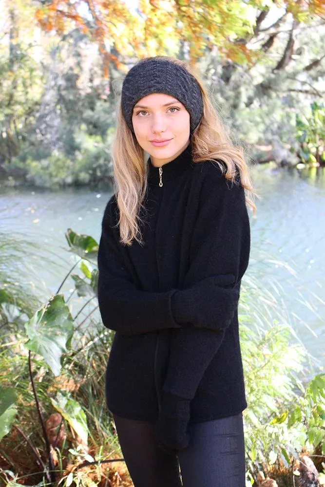 CABLE NECK GAITER & HEADBAND