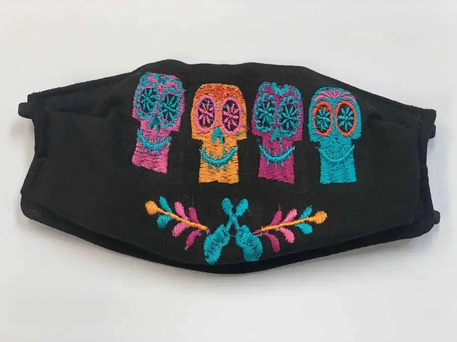 Calaveras Kids Chiapas Reusable Non-Medical Face Masks