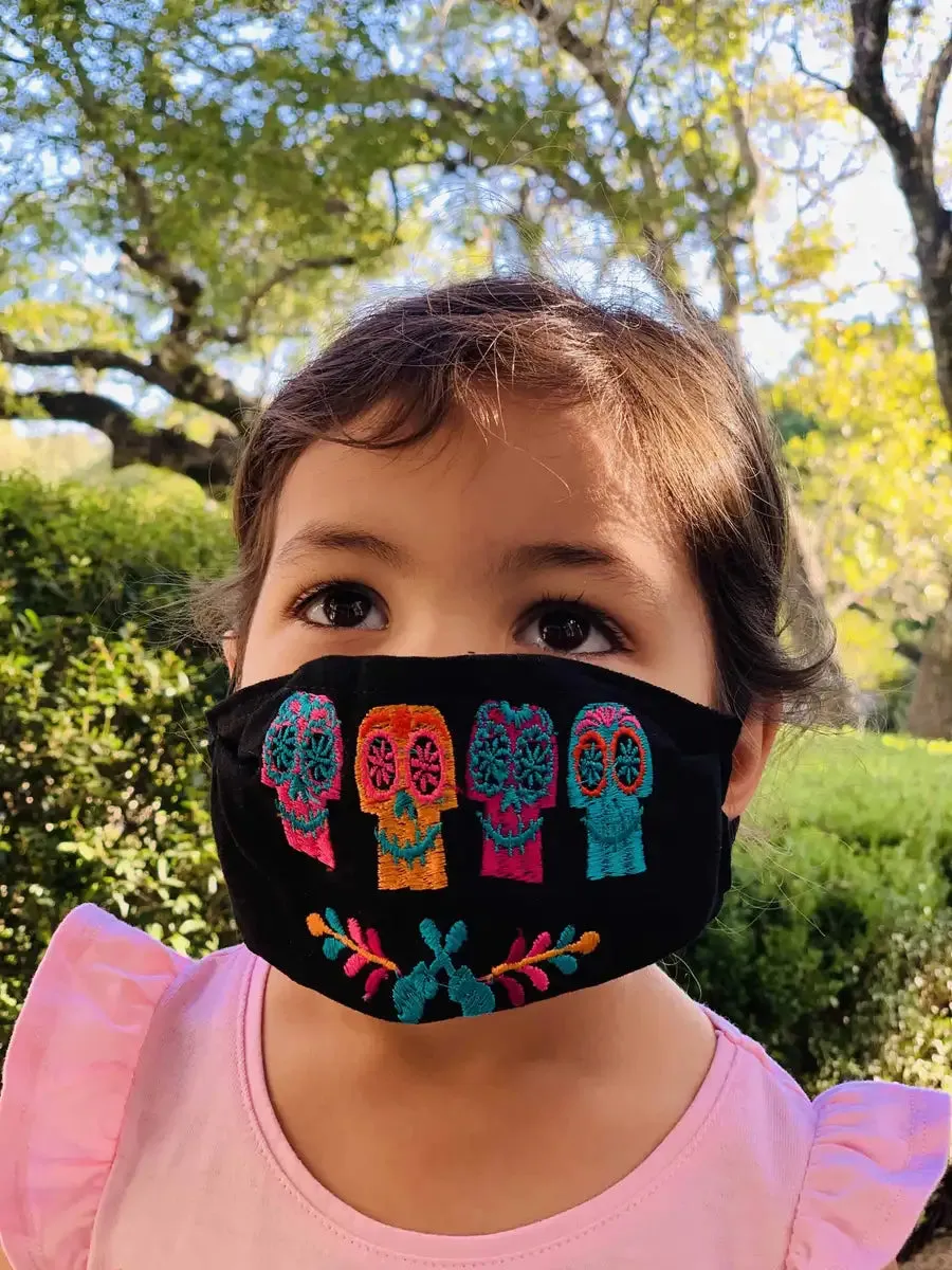 Calaveras Kids Chiapas Reusable Non-Medical Face Masks