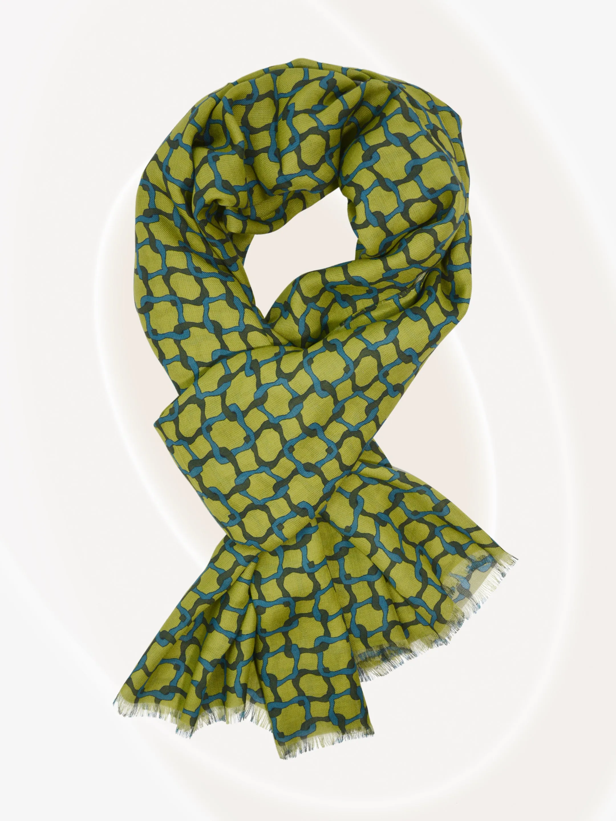 Cashmere & Modal Lime Scarf