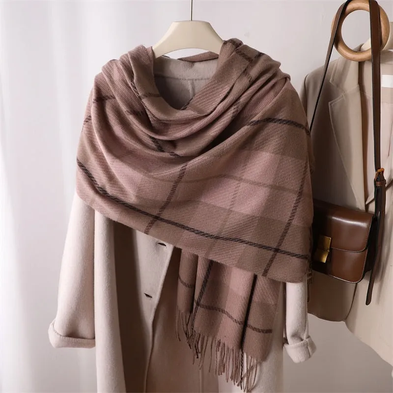 Casual Plaid Scarf