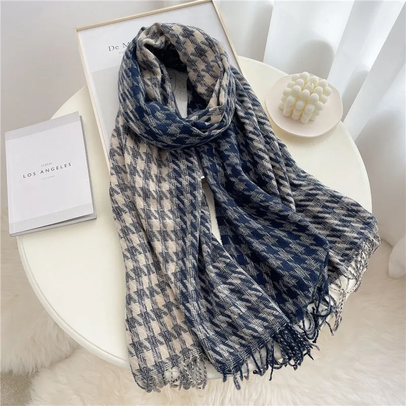 Casual Plaid Scarf