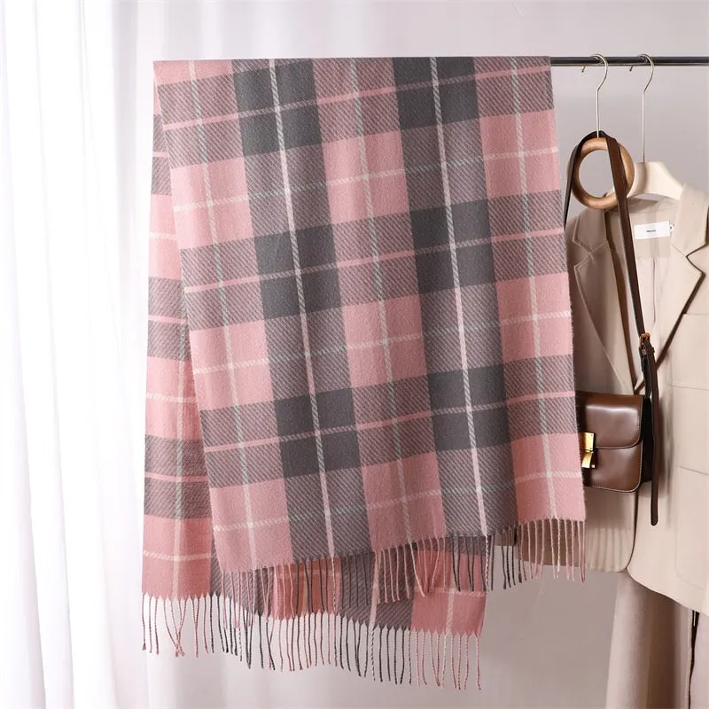 Casual Plaid Scarf