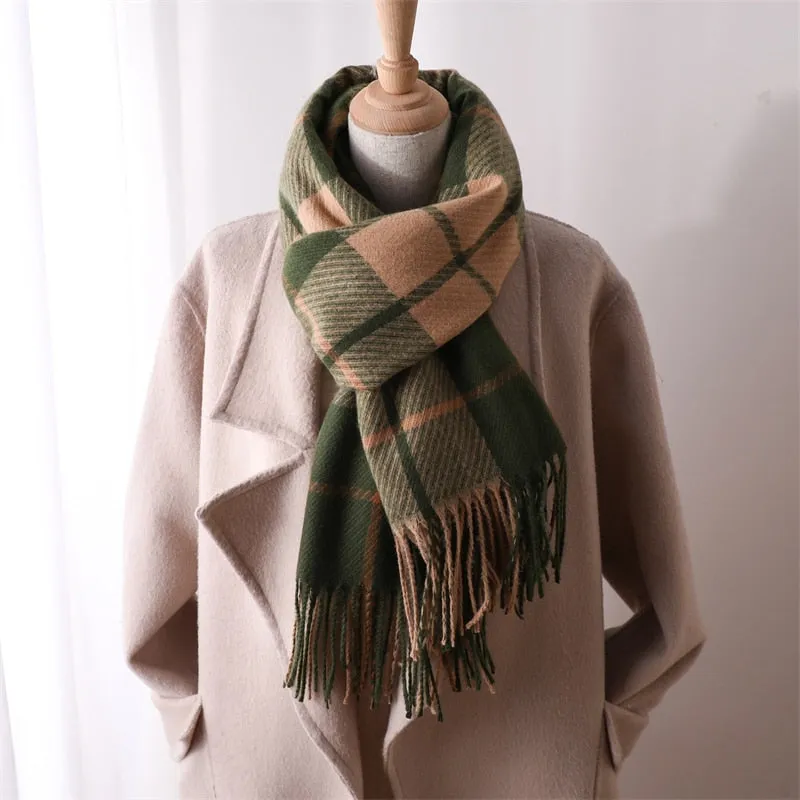 Casual Plaid Scarf