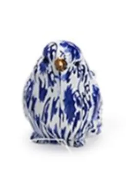 CHINOISERIE BLUE ROBIN DECORATIVE BIRD