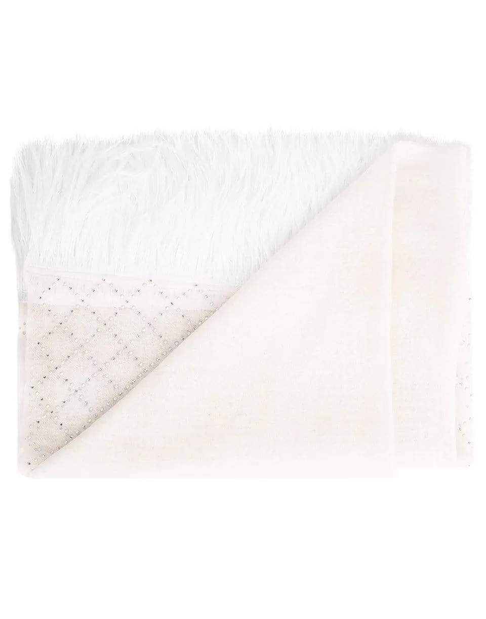 Crystal Feather Cashmere Shawl