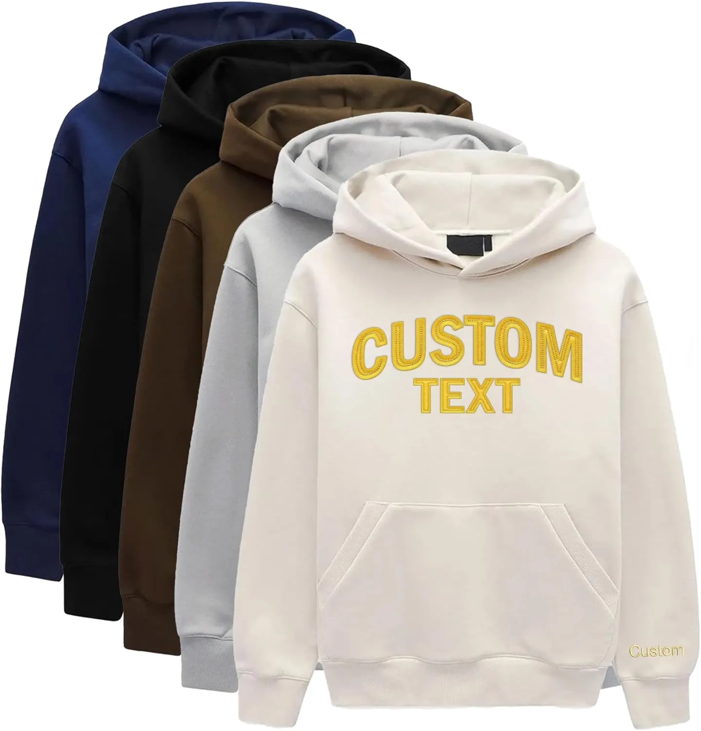 Custom Hoodie Design Your Own, Custom Felt Text Sweatshirt, Personalized Embroidered Sweatshirt and Hoodie, Add Your Own Custom Text, Gifts For Women, Valentine's Day