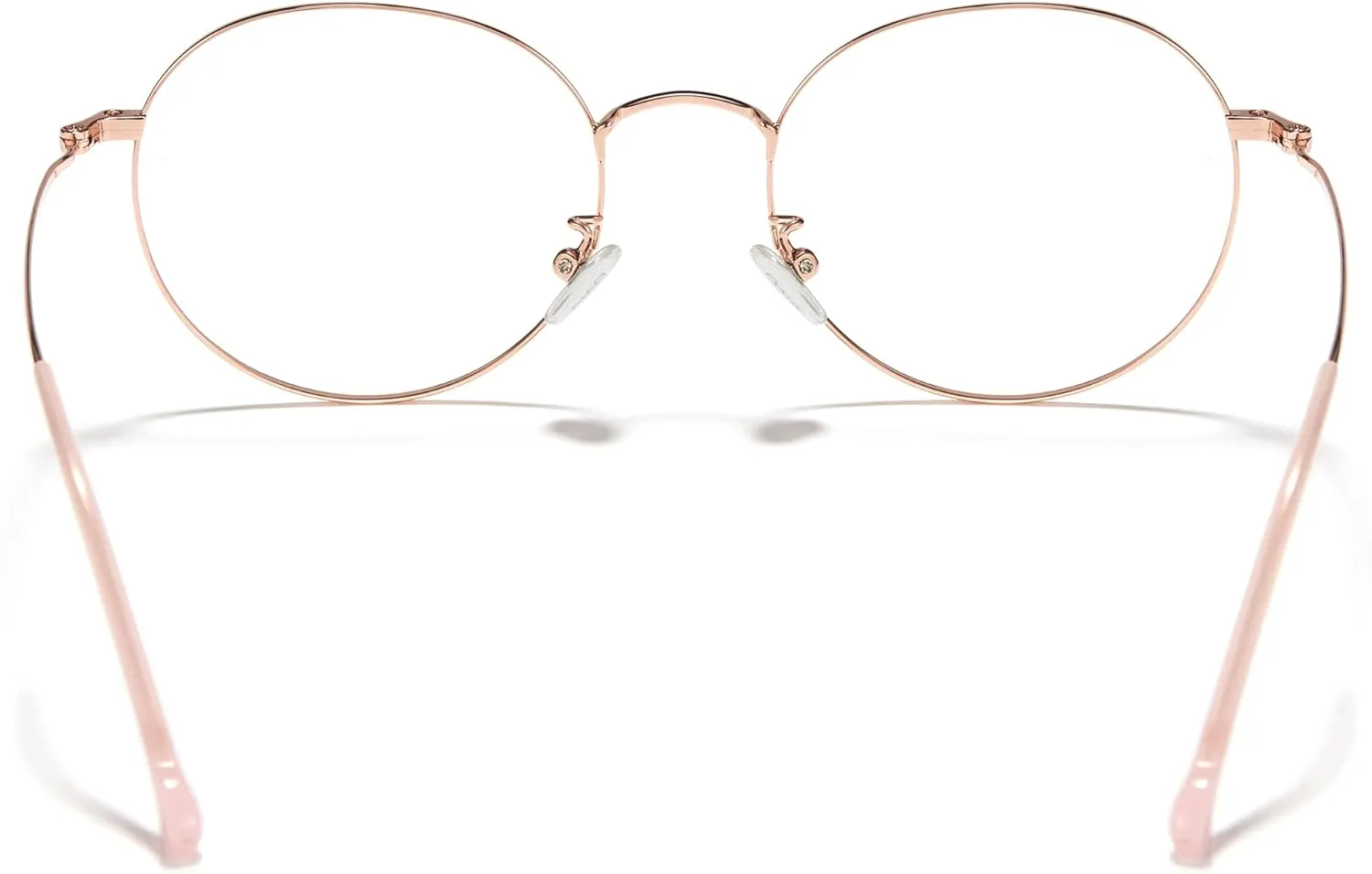 Cyxus Round Blue Light Glasses for Men Women Wire Frame UV Blocking Computer Glasses Clear Lens Metal Ultralight Eyewear