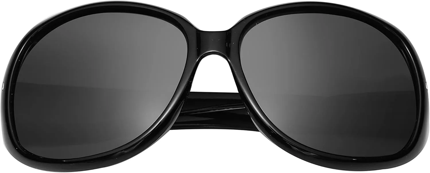 Designer Womens Sunglasses Set With Luxury Folding Case & Cleaning Cloth Overized Polarized Celebrity Large UV400