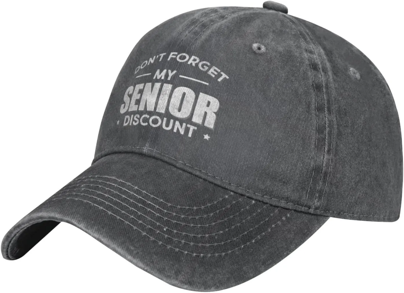 Don't Get My Senior Discount Cowboy Hat Vintage Dad Hat Adjustable Baseball Cap Trucker Hat for Mens Headwear