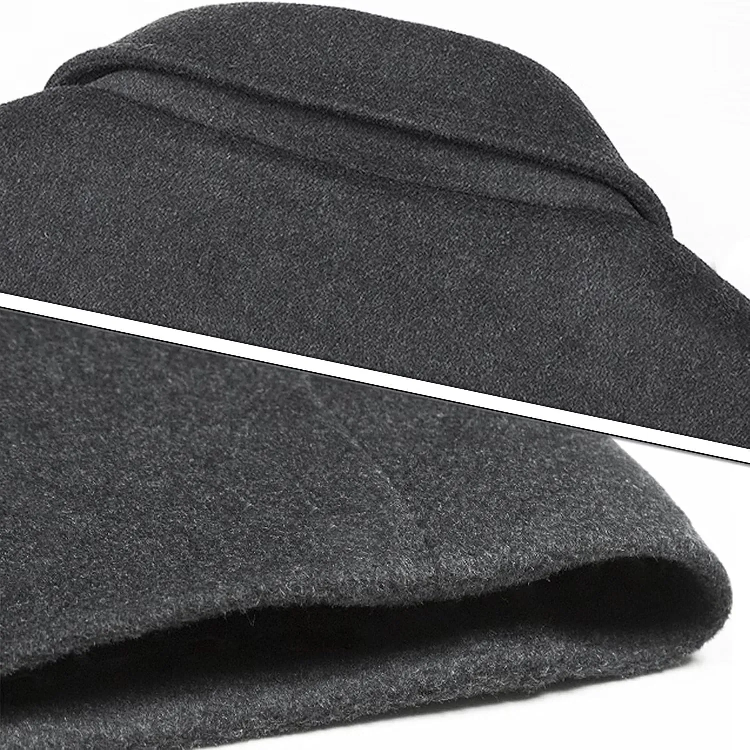 ELETOP Men's Trench Coat Long Wool Coat Winter Classic Overcoat Top Pea Coat