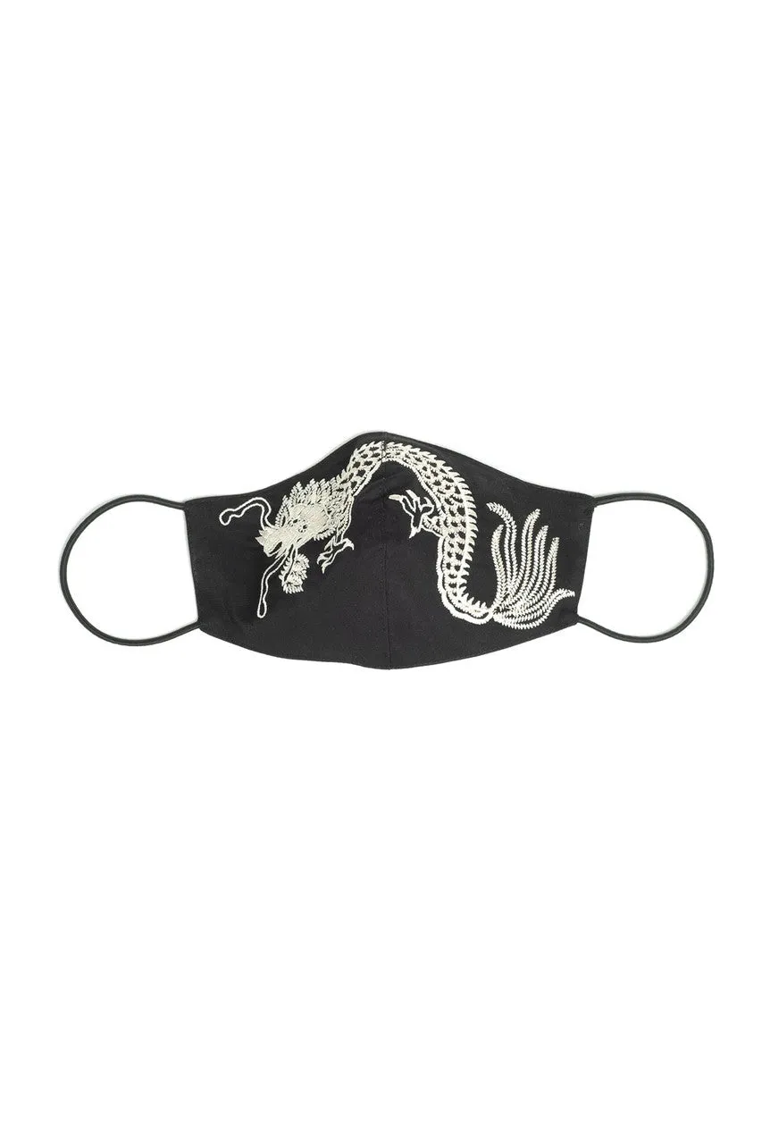 Embroidered Dragon Face Mask
