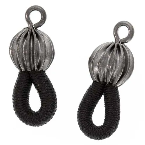 Ends For Eyeglass Chain / Holder Gunmetal (6 Pairs)