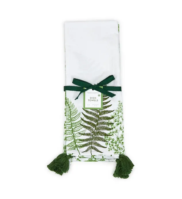 Fern Decorative Dish Towels - Set of 2