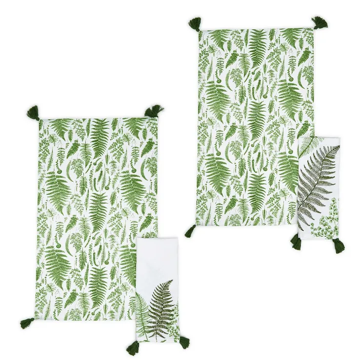 Fern Decorative Dish Towels - Set of 2