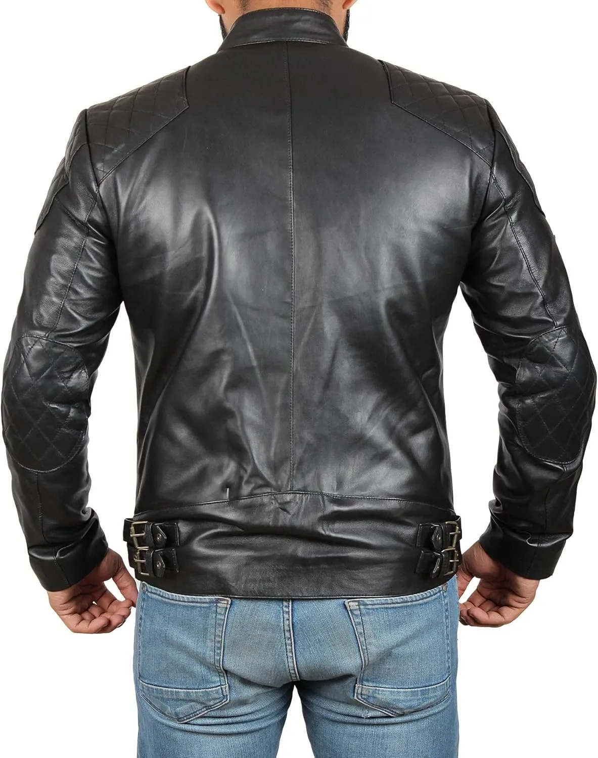 fjackets Cafe Racer Real Leather Jackets for Men - Timeless Style & Unmatched Craftsmanship