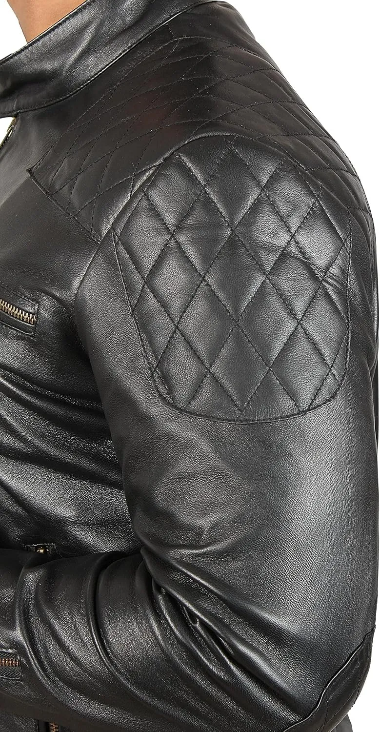 fjackets Cafe Racer Real Leather Jackets for Men - Timeless Style & Unmatched Craftsmanship
