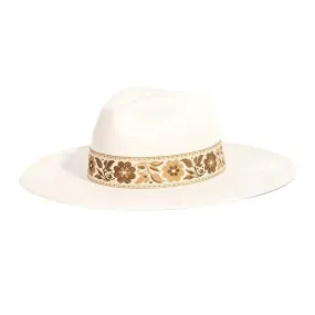 Flower Ribbon Fedora Hat