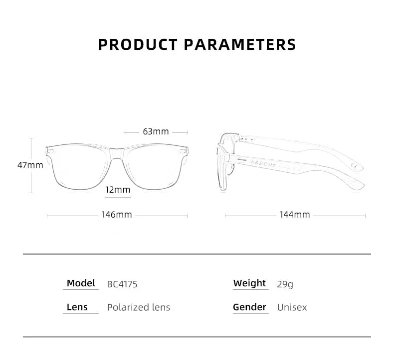Funki Buys | Sunglasses | Unisex Designer Bamboo Sunglasses