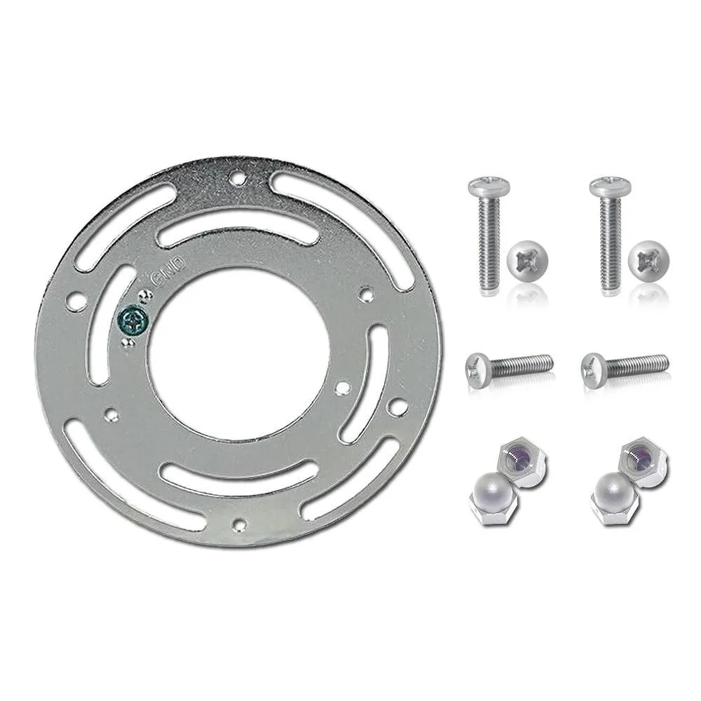 Hardware Bag With Spider Mounting Bracket And Galvanized Decorative Nuts