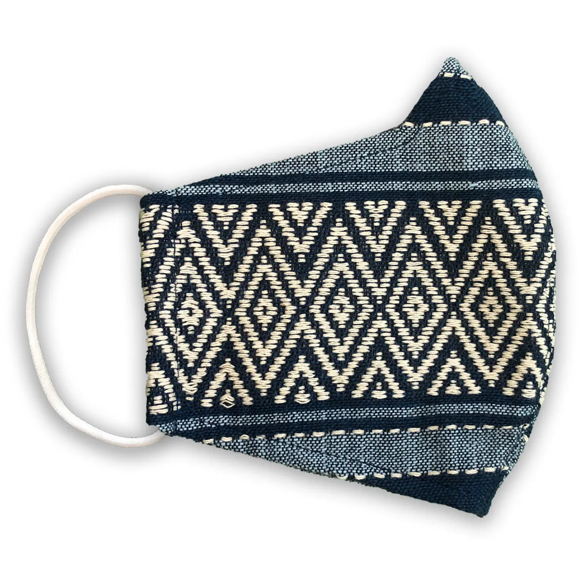 H'MONG Embroidered Denim Face Mask