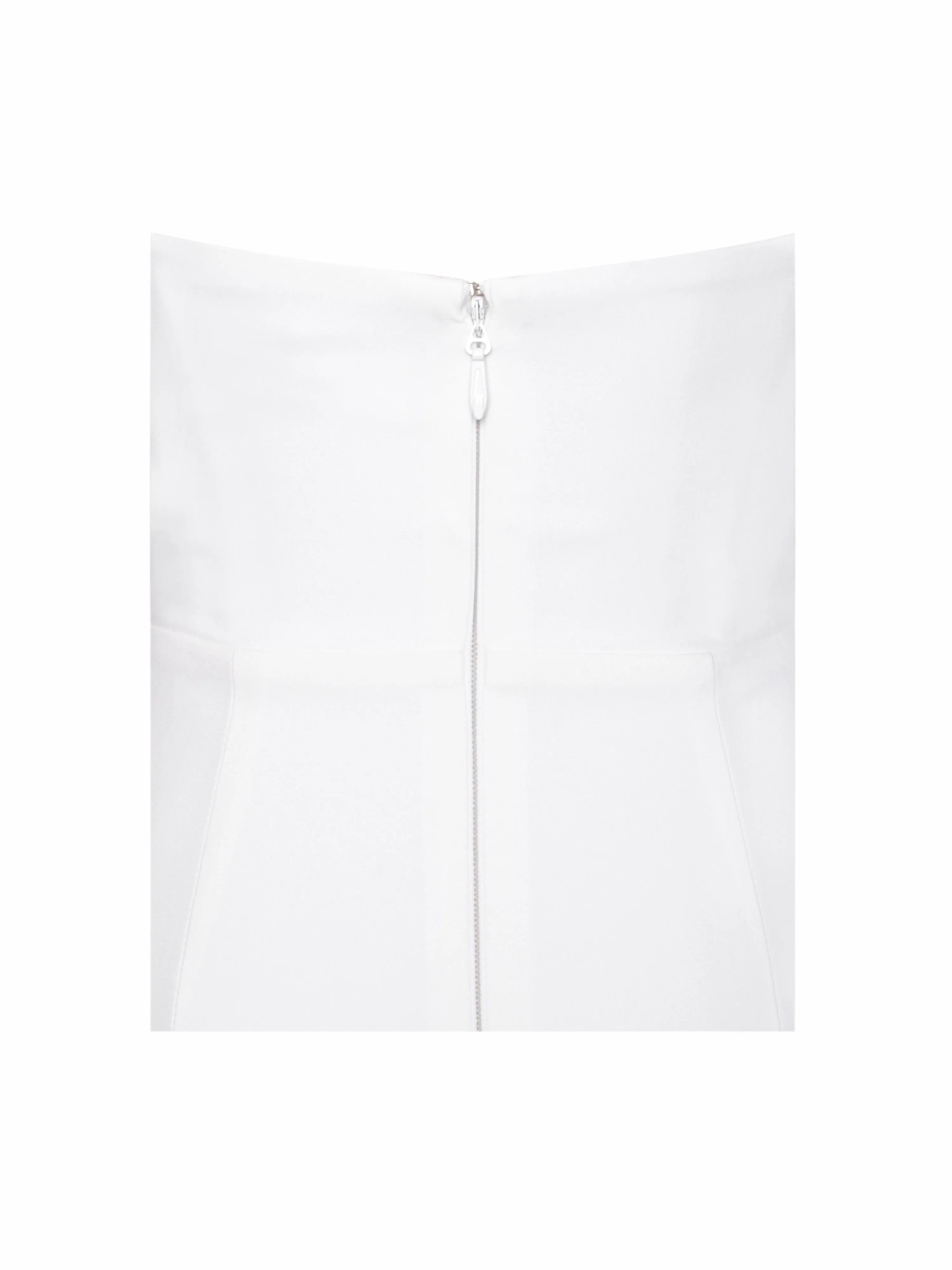 Ivanna White Crystal Charming Embellished Maxi Dress