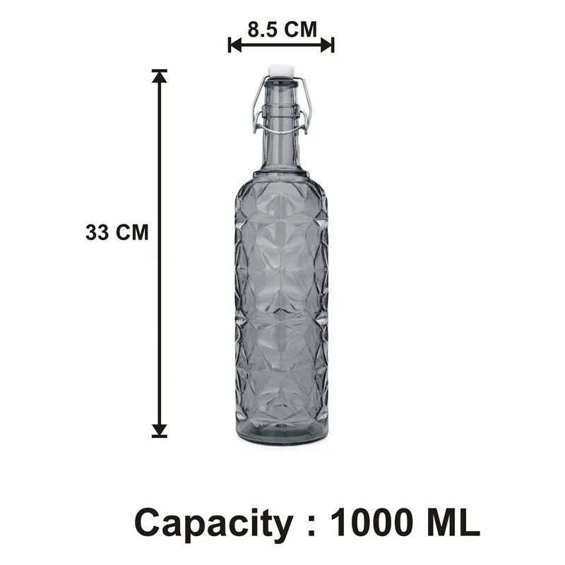 Ivor 1000 ML Water Bottle With 250 ML Glass - Five Piece Set