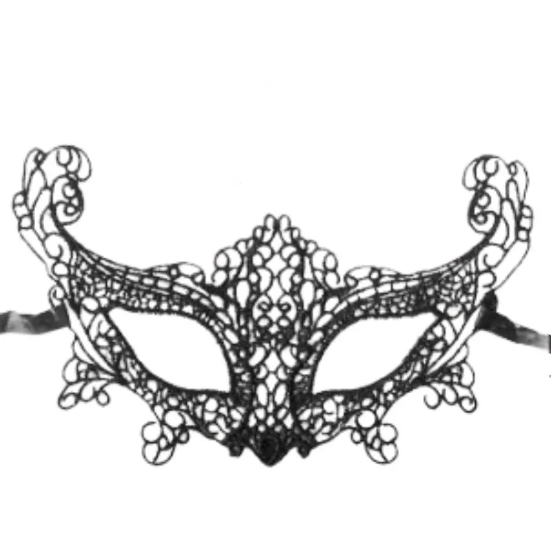 Lace Art Mask-Black