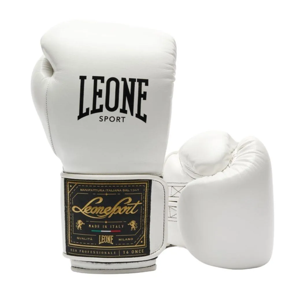 Leone Orlando Classico Boxing Gloves - White