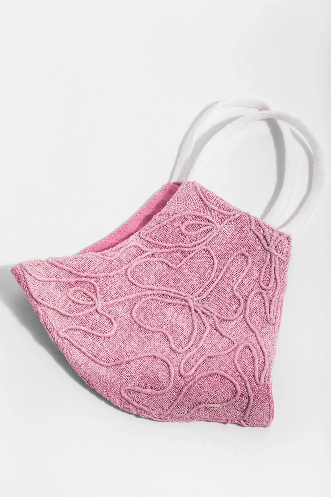 Linen Embroidered Mask
