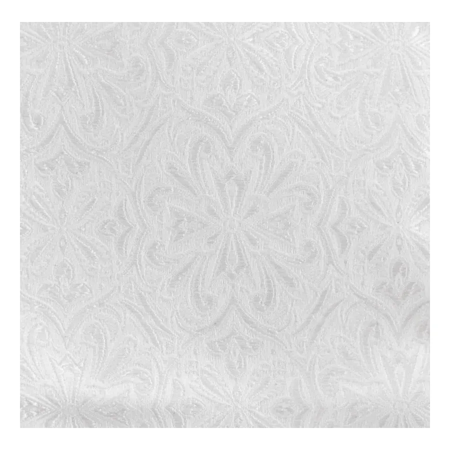 Mens Cirulli White Shabbos Scarf With Fur #2