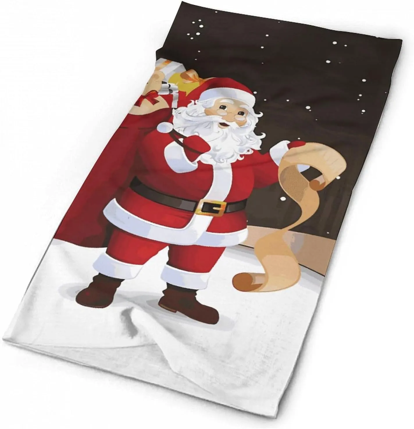 Merry Christmas Face Mask for Cold Weather Neck Gaiter Scarf Windproof Bandana for Men Women Elastic Balaclava Headbands for Motorcycle Cycling Riding Skiing Party