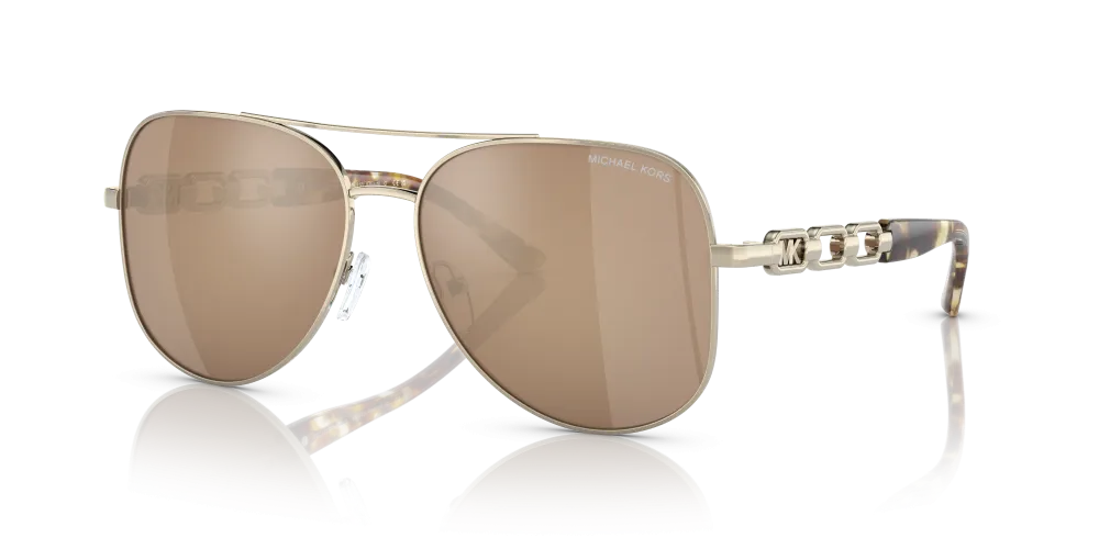 Michael Kors Chianti Non-Polarized Sunglasses - Light Gold/Gold Mirror