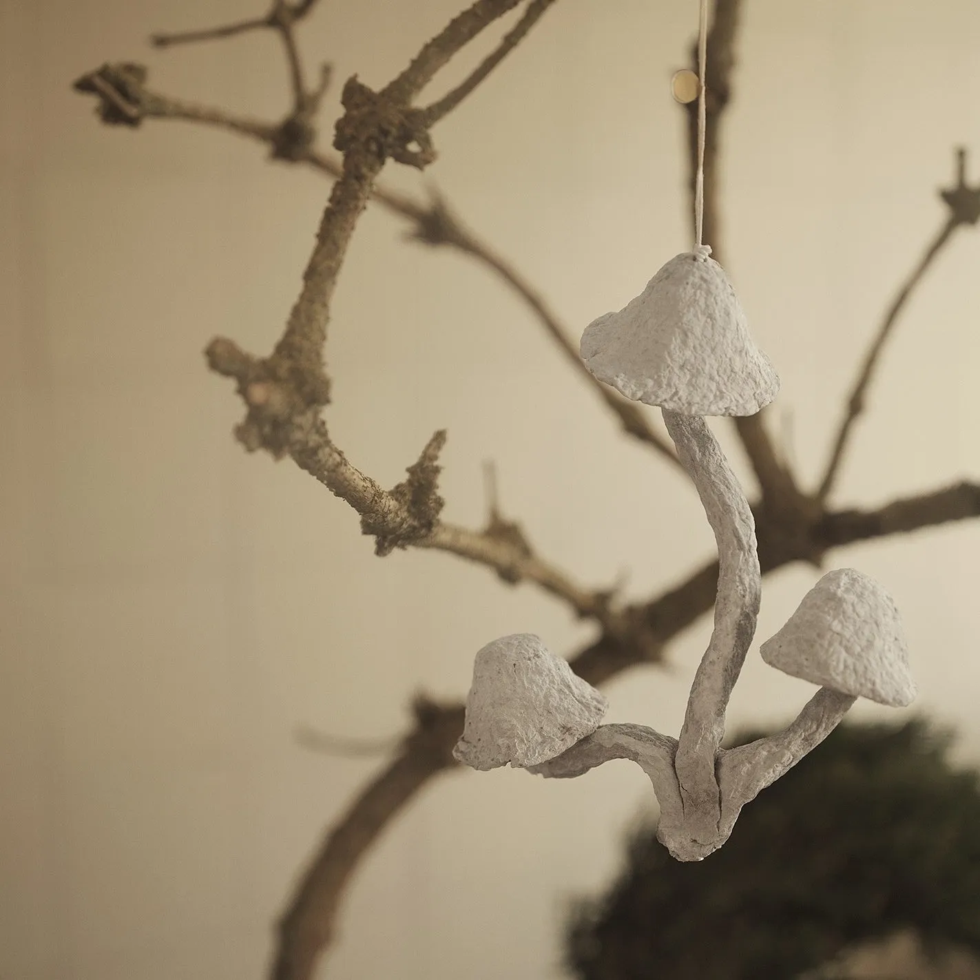 Mushroom Ornament 3 Caps