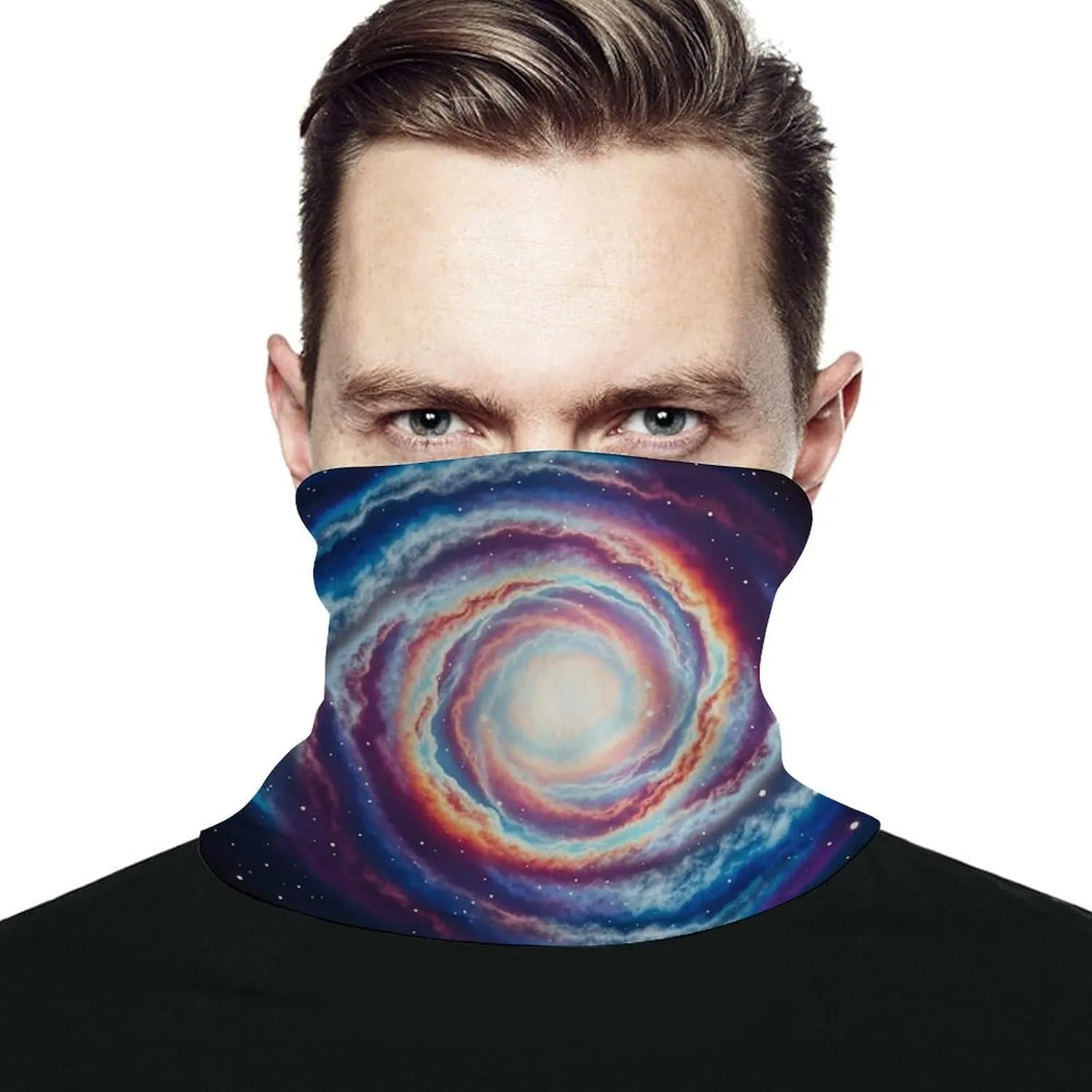 Neck Gaiter Outer Space Nebula Gas Cloud Face Cover for Men Women Cold Weather Scarf Breathable Face Mask Wind-proof Balaclava Face Mask for Skiing Fishing Hiking Cycling