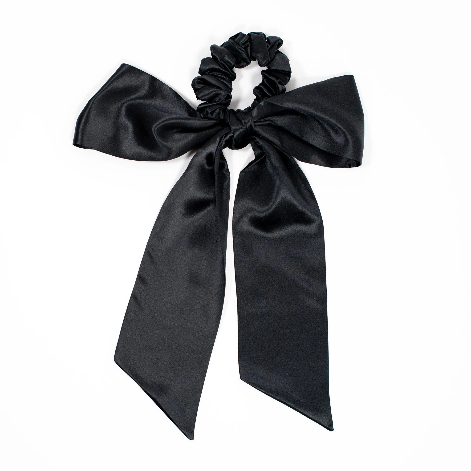 NEW! SILK MAGIC SCRUNCHIE & RIBBON SET - BLACKOUT