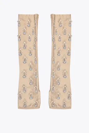 Nocturne embellished gloves